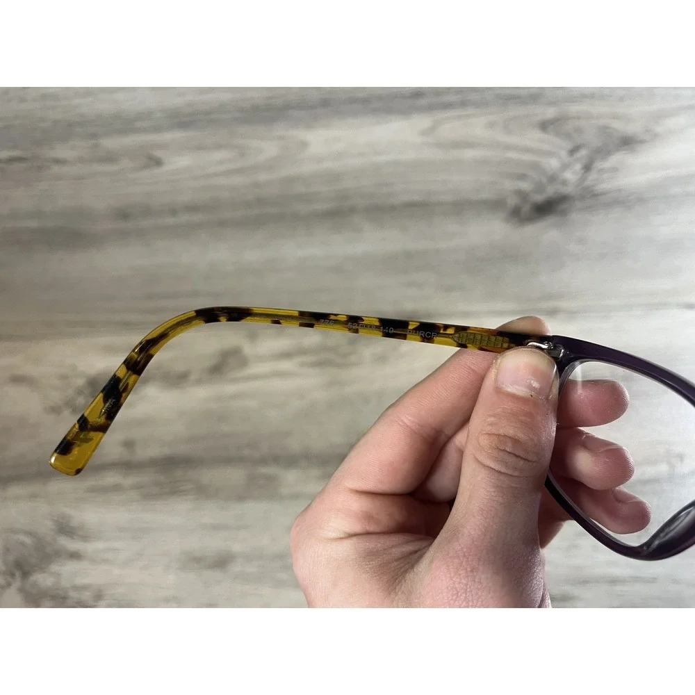 7 for all Mankind PURCR 776 Purple Rectangle‎ Womens Eyeglasses Frames Only 52mm